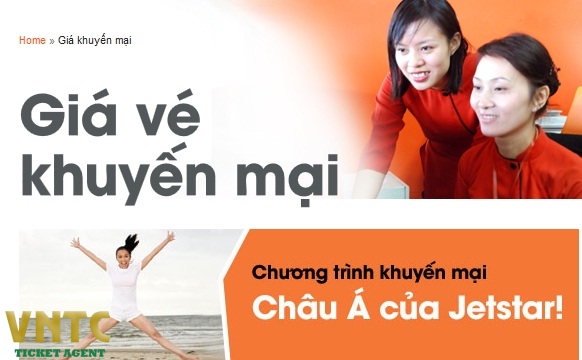 Vé máy bay Jetstar khuyến mại