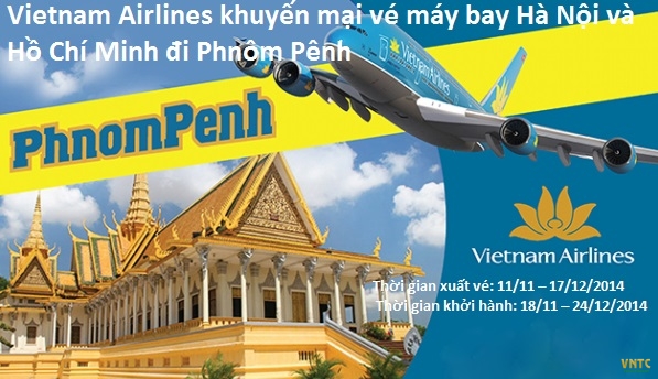 Vé máy bay Hà Nội đi Phnom Penh