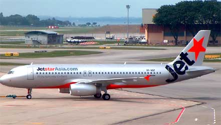 Máy bay Jetstar Asia Airways